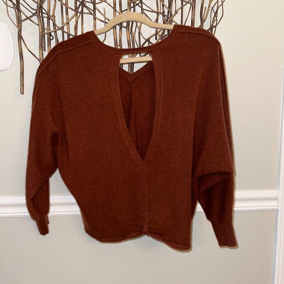 Red/Rust Cashmere Sweater, Pilcro - Picture 5 of 8